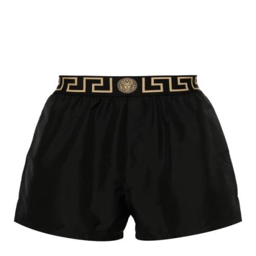 Greca Oro Swim Shorts Versace , Black , Heren