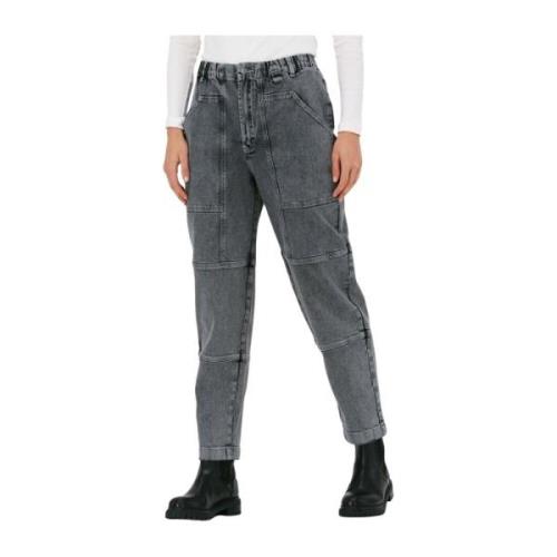 Mom Jeans in Grijs SET , Gray , Dames
