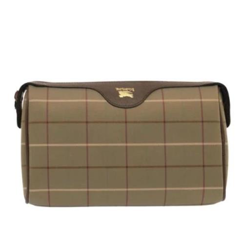 Pre-owned Canvas clutches Burberry Vintage , Beige , Dames