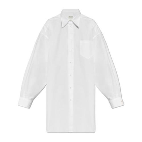 Oversized Cut Shirt Maison Margiela , White , Dames
