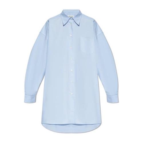 Oversized cut shirt Maison Margiela , Blue , Dames