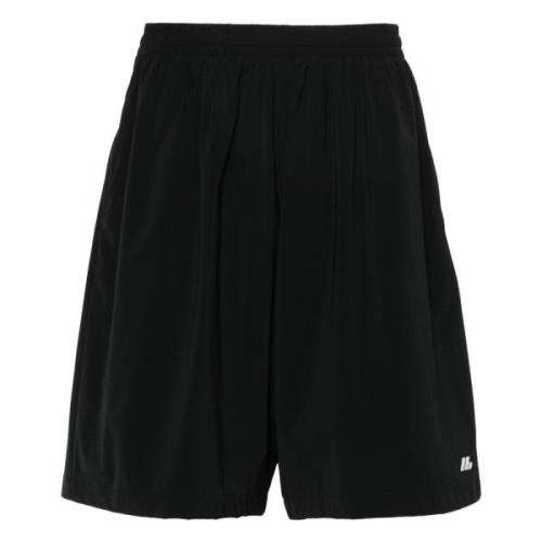 Zwarte Stretch Activewear Shorts Balenciaga , Black , Heren