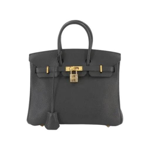 Pre-owned Leather handbags Hermès Vintage , Black , Dames