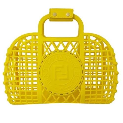 Pre-owned Plastic fendi-bags Fendi Vintage , Yellow , Dames