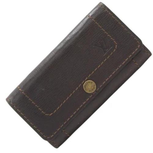 Pre-owned Leather wallets Louis Vuitton Vintage , Brown , Heren
