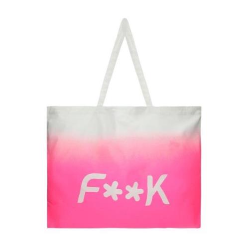 Maxi Shopping BAG F**k , Pink , Dames