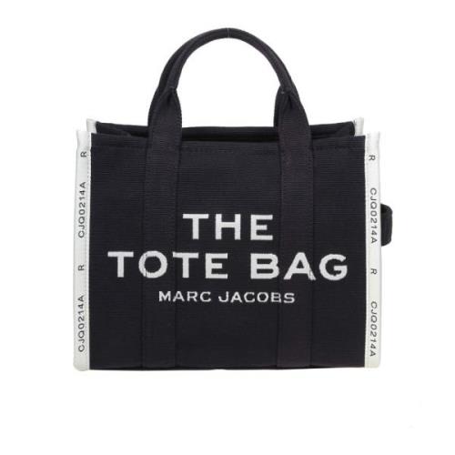 Zwarte Jacquard Tote Tas Marc Jacobs , Black , Dames