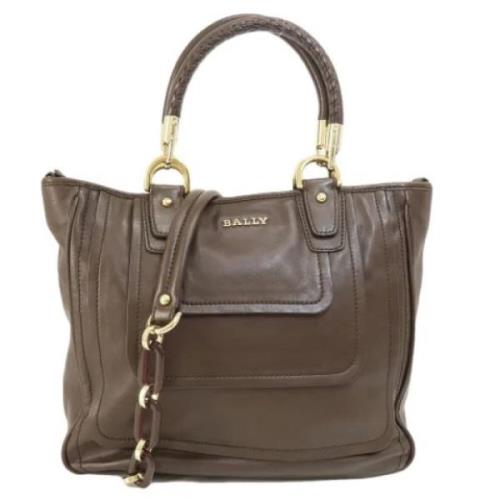 Pre-owned Leather shoulder-bags Bally Pre-owned , Brown , Dames