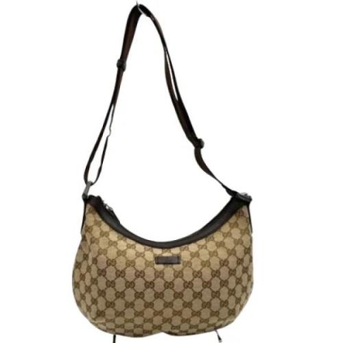 Pre-owned Canvas gucci-bags Gucci Vintage , Beige , Dames