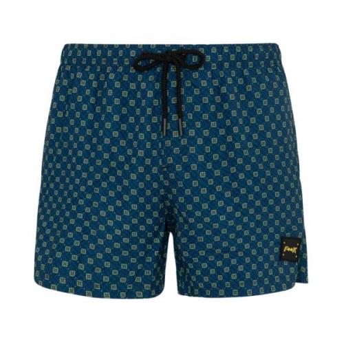 Short A Fantasia Mood Micro Pattern F**k , Multicolor , Heren