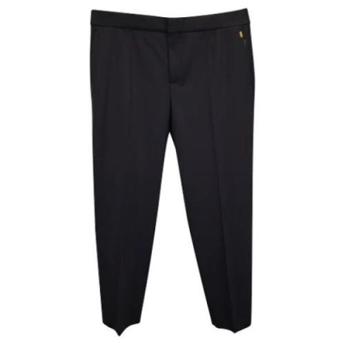 Pre-owned Wool bottoms Chloé Pre-owned , Black , Dames