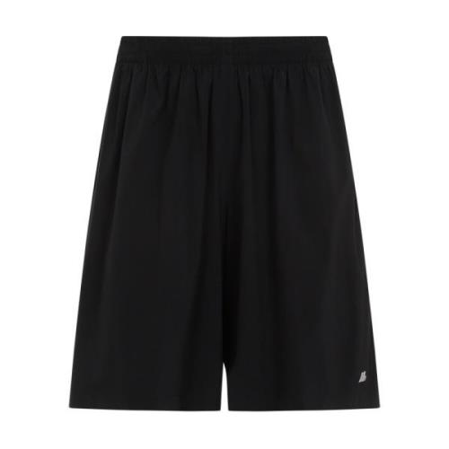 Zwarte Stretch Shorts voor Mannen Balenciaga , Black , Heren
