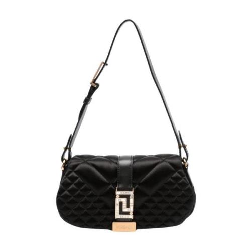 Zwarte Greca Goddess Mini Tas Versace , Black , Dames