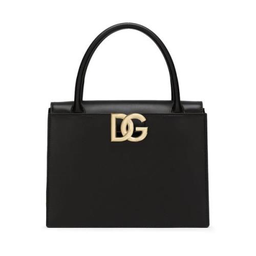 Stijlvolle Tote Bag met Uniek Ontwerp Dolce & Gabbana , Black , Dames