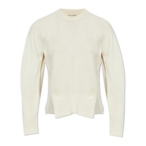 Trui met een vleugje kasjmier Alexander McQueen , Beige , Dames