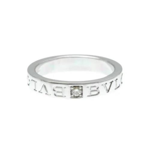 Pre-owned White Gold rings Bvlgari Vintage , Gray , Dames