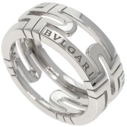 Pre-owned Metal rings Bvlgari Vintage , Gray , Dames