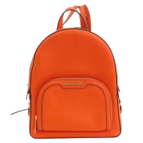 Pre-owned Leather backpacks Michael Kors Pre-owned , Orange , Dames