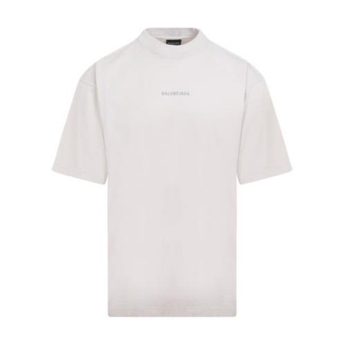 Off-White Medium Fit T-shirt Balenciaga , White , Heren