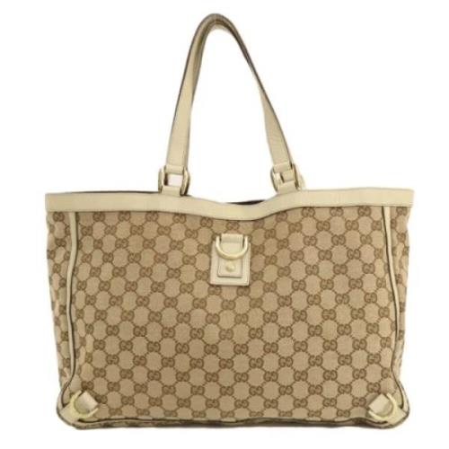 Pre-owned Canvas totes Gucci Vintage , Brown , Dames