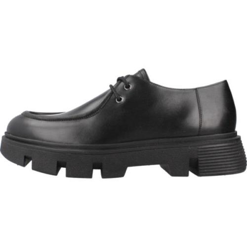 Stijlvolle Vilde Veterschoenen Geox , Black , Dames