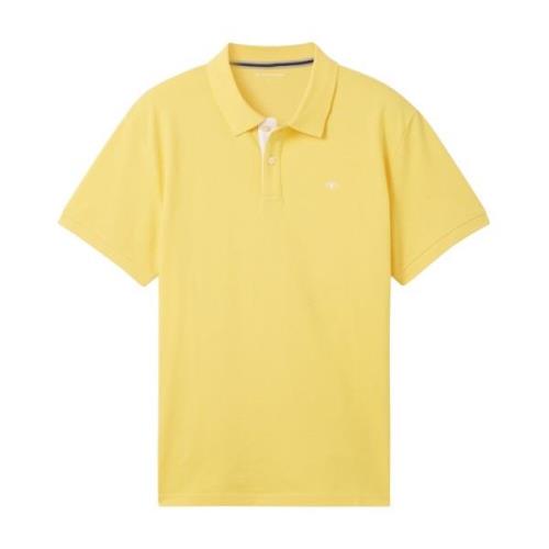 Klassieke Polo Shirt met Polokraag Tom Tailor , Yellow , Heren