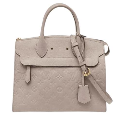 Pre-owned Leather louis-vuitton-bags Louis Vuitton Vintage , Beige , D...