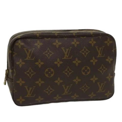 Pre-owned Canvas clutches Louis Vuitton Vintage , Brown , Dames