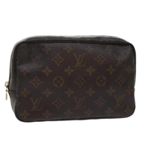 Pre-owned Canvas clutches Louis Vuitton Vintage , Brown , Dames