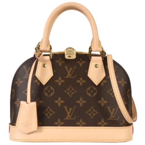 Pre-owned Canvas handbags Louis Vuitton Vintage , Brown , Dames