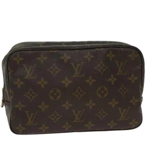 Pre-owned Canvas clutches Louis Vuitton Vintage , Brown , Dames