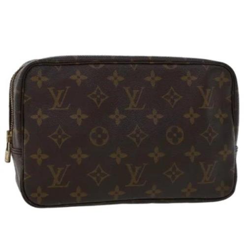 Pre-owned Canvas clutches Louis Vuitton Vintage , Brown , Dames