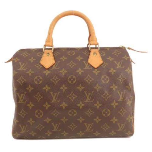 Pre-owned Canvas handbags Louis Vuitton Vintage , Brown , Dames