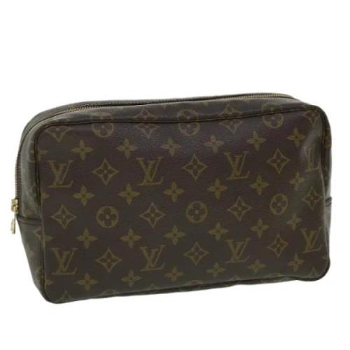 Pre-owned Canvas clutches Louis Vuitton Vintage , Brown , Dames