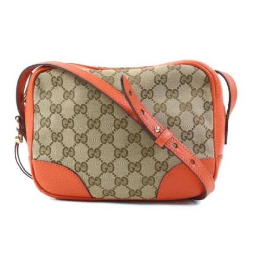 Pre-owned Leather gucci-bags Gucci Vintage , Brown , Dames