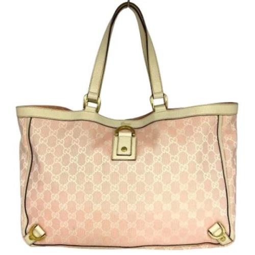 Pre-owned Canvas totes Gucci Vintage , Pink , Dames