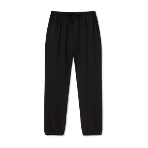 Tapered Trousers Twothirds , Black , Dames