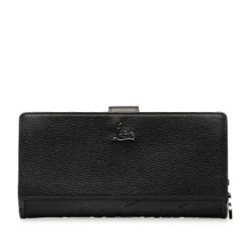 Pre-owned Leather wallets Christian Louboutin Pre-owned , Black , Dame...