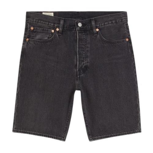 Vintage-geïnspireerde Bermuda shorts met knoopsluiting Levi's , Black ...