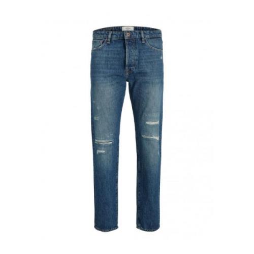 Klassieke Denim Jeans voor Mannen Jack & Jones , Blue , Heren