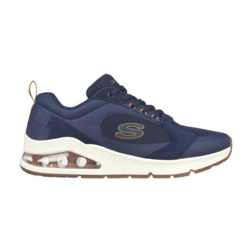 Retro College Style Sneaker Skechers , Blue , Heren