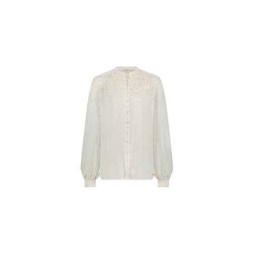 Geborduurde Blouse met Lange Mouwen Fabienne Chapot , White , Dames