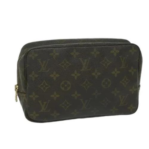 Pre-owned Canvas clutches Louis Vuitton Vintage , Brown , Dames