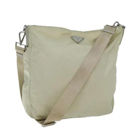 Pre-owned Fabric prada-bags Prada Vintage , Beige , Dames