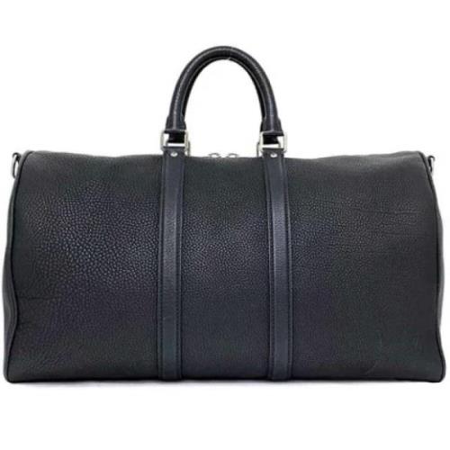 Pre-owned Canvas handbags Louis Vuitton Vintage , Black , Dames