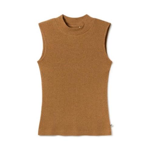 Tops Twothirds , Brown , Dames