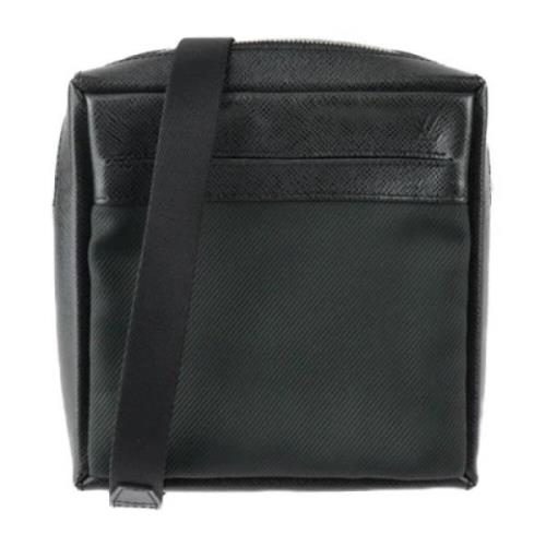 Pre-owned Canvas shoulder-bags Louis Vuitton Vintage , Black , Dames