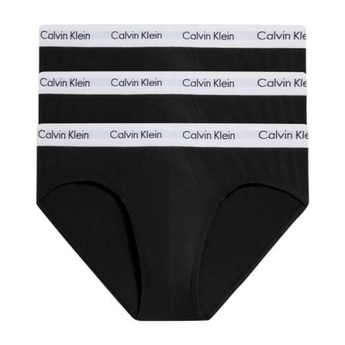 Zwarte Heren Briefs Set Logoed Elastiek Calvin Klein , Black , Heren