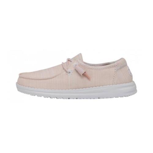Pastel Chambray Sneaker Hey Dude , Pink , Dames