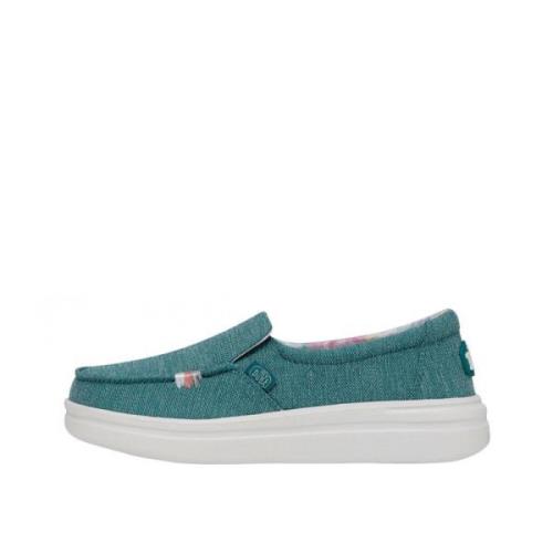 Boho-Cool Mocassin Misty Rise Collectie Hey Dude , Green , Dames